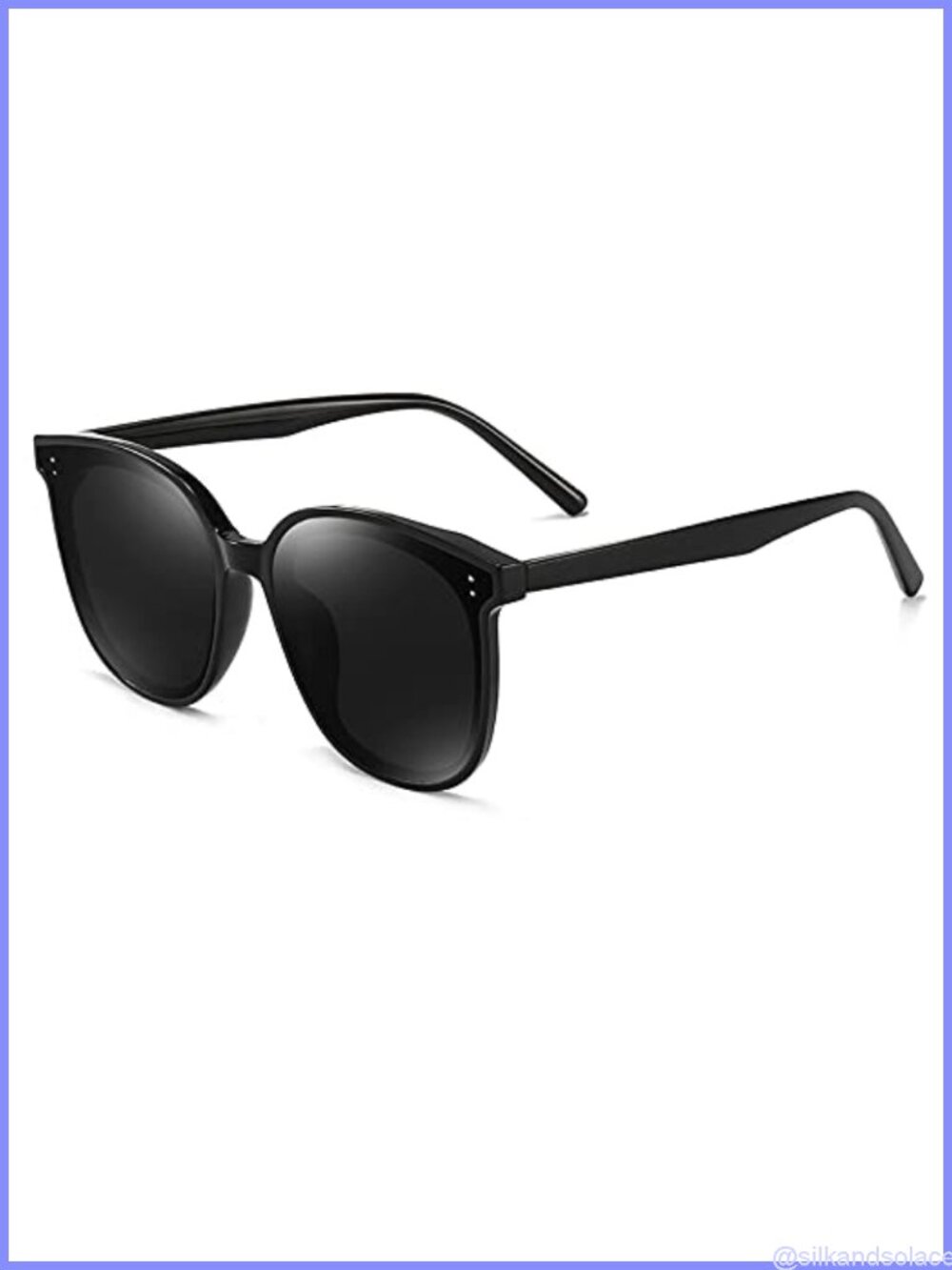 Oversized Polarized Square Cat Eye Sunglasses UV400 Full Frame Unisex